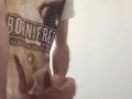 Cumming hard on dining room table. Hot amateur cum from big dick married straight guy