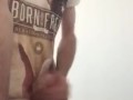 Cumming hard on dining room table. Hot amateur cum from big dick married straight guy