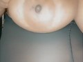 Sexy Ebony BBW titty play 
