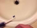 #FRESHCUMBREATH Mis-placed the whitening toothpaste, I guess a few cum drops will have to do for now