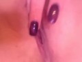 pleasing my wet pussy while smoking (low res)