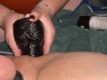 Wife pounds sissy husbands Sissypussy balls deep with bbc dildo