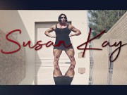 Muscle Milf Susan K Back Alley Flexing