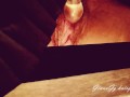 MILF was trying on panties and found a glass dildo and masturbate hairy pussy GinnaGg