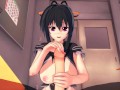 High School DxD Akeno Himejima 3D HENTAI