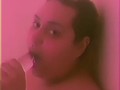 BBW Shower Dildo Blowjob
