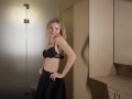 Sexy TRY on HAUL - Very beautiful girl in black lingerie