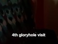 Hotwifekk 4th gloryhole visit with creampie and premature cummer