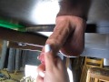 "The Milking Table" Cock massaged, foot rubbed, edged, spanked, oiled, vibrated and drained (CBT)