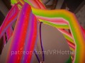 Bondage Raver Nipple Piercings Humps Rides With Bone In The Pool Pov Lap Dance