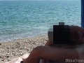 Risky Public Blowjob on the Beach with Cumshot - MissCreamy