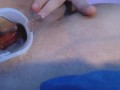 Pussy fuck with speculum in ass and squirt all over extreme big squirt