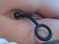 Long anal fuck and prolapse speculum close up,orgasms