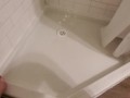 House sitting, made a mess in their bathroom 