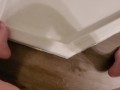 House sitting, made a mess in their bathroom 
