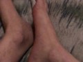 Erotic foot rub for myself