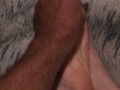 Erotic foot rub for myself