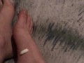 Erotic foot rub for myself