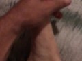 Erotic foot rub for myself