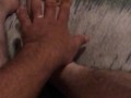 Erotic foot rub for myself