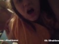 Naughty thick onlyfans girl has sex with her fan and he cums inside her!!