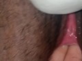 Fingering wet fat pussy