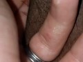 Fingering wet fat pussy