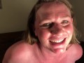 9 Months Pregnant Wife Gargle and Swallow Squirt in Cup