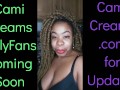 NEW Cami Creams OnlyFans Coming Soon - Ebony Black Girl BBW Big Lips Kitchen Wine Drinker Talking