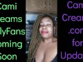 NEW Cami Creams OnlyFans Coming Soon - Ebony Black Girl BBW Big Lips Kitchen Wine Drinker Talking