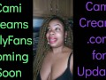 NEW Cami Creams OnlyFans Coming Soon - Ebony Black Girl BBW Big Lips Kitchen Wine Drinker Talking