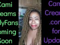 NEW Cami Creams OnlyFans Coming Soon - Ebony Black Girl BBW Big Lips Kitchen Wine Drinker Talking