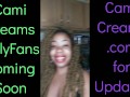 NEW Cami Creams OnlyFans Coming Soon - Ebony Black Girl BBW Big Lips Kitchen Wine Drinker Talking