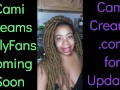 NEW Cami Creams OnlyFans Coming Soon - Ebony Black Girl BBW Big Lips Kitchen Wine Drinker Talking