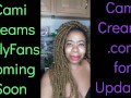 NEW Cami Creams OnlyFans Coming Soon - Ebony Black Girl BBW Big Lips Kitchen Wine Drinker Talking