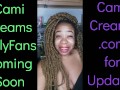 NEW Cami Creams OnlyFans Coming Soon - Ebony Black Girl BBW Big Lips Kitchen Wine Drinker Talking