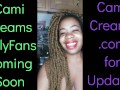 NEW Cami Creams OnlyFans Coming Soon - Ebony Black Girl BBW Big Lips Kitchen Wine Drinker Talking