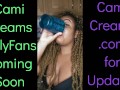 NEW Cami Creams OnlyFans Coming Soon - Ebony Black Girl BBW Big Lips Kitchen Wine Drinker Talking