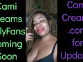 NEW Cami Creams OnlyFans Coming Soon - Ebony Black Girl BBW Big Lips Kitchen Wine Drinker Talking