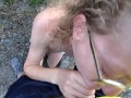 OnlyFans Beautiful Teen Sarah Evans Sucks Cock in Public and Gets Public Facial. Fucking Hot.