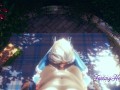 Frozen 3D Hentai - Elsa Handjob and Blowjob Cumming in her mouth