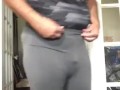 Feeling my brand new womens spandex leggings