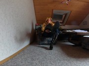 Doll dress up - Highheels - Silicone boobs - Skinny jeans