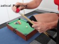 Greedy Pussy eats all the putted snooker balls- slave training for submissive MILF