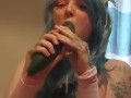 DEEPTHROATING A CUCMBER