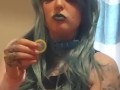 DEEPTHROATING A CUCMBER