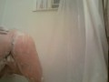 Voyeur Spying Girl Bubbly Showering shaving sing,dancing Finger Fucking pussy 2 cum 