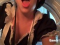 POV Big Booty Maid Bambi Bluu Stuck And Fucked in the Dryer