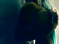 muscle nymph with blue hairy pussy
