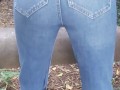 Public wetting jeans